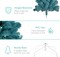 Artificial Christmas Tree Hinged Pine with 250 Lights, 1,000 Tips & Foldable Base Pre-Lit Outdoor Holiday Decor